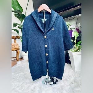 RL navy blue short sleeve sweater from Ralph Lauren size L